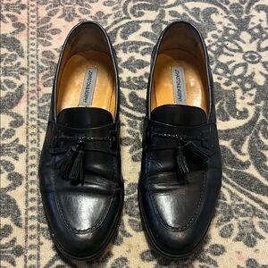 Johnston & Murphy Black Tassel Loafers
